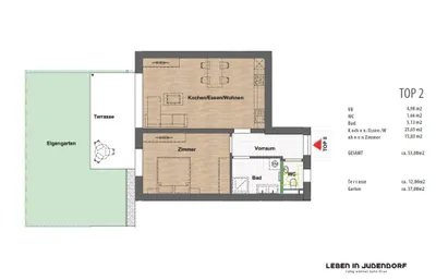 2-Zimmer-Wohnung kaufen in Graz-Umgebung – 53 m², € 209.880 – Bild 6 von 6