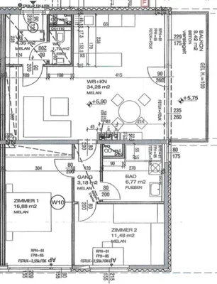 3-Zimmer-Wohnung mieten in Neusiedl am See – 78,64 m², € 933 – Bild 5 von 5