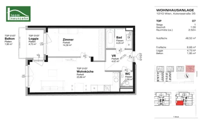 2-Zimmer-Wohnung mieten in Wien – 47,31 m², € 987 – Bild 20 von 20