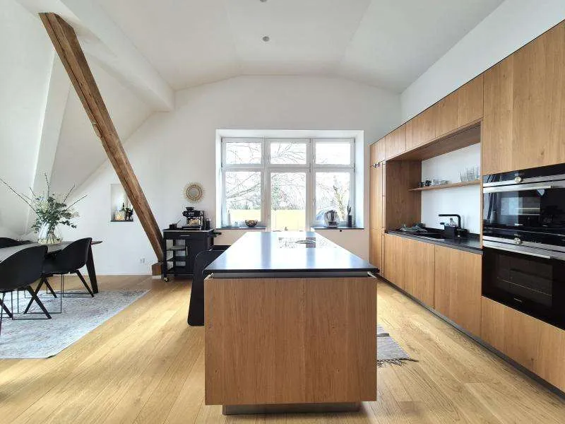 Altbaujuwel auf der Gugl! 160 m² WNFL + 12 m² Balkon, Küche möbliert, barrierefrei! Klima! Garage optional! – pohled 2