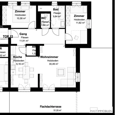 3-Zimmer-Wohnung mieten in Korneuburg – 79 m², € 1.199 – Bild 13 von 13