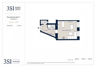 1-Zimmer-Wohnung kaufen in Wien – 26,98 m², € 140.000 – Bild 11 von 11