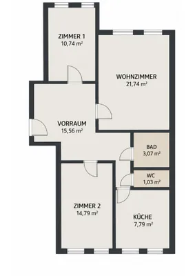 3-Zimmer-Wohnung kaufen in Wien – 74,72 m², € 265.000 – Bild 13 von 13