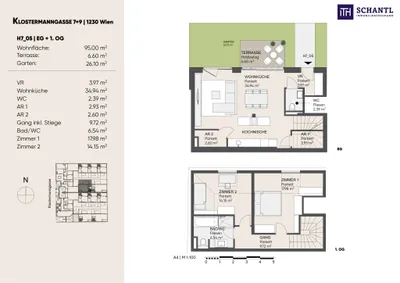 3-Zimmer-Haus kaufen in Wien – 95 m², € 549.000 – Bild 31 von 31