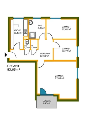 3-Zimmer-Wohnung kaufen in Tulln – 83,65 m², € 259.000 – Bild 26 von 26