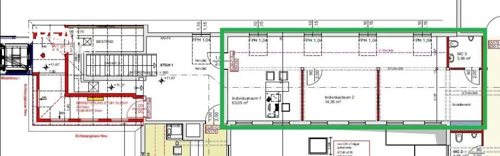 Top Büro- oder Praxisräumlichkeiten im Dachgeschoß - Zentrum von Weiz - Ansicht 2