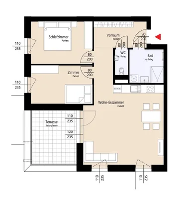 3-Zimmer-Wohnung mieten in Sankt Pölten – 78 m², € 1.150 – Bild 14 von 14