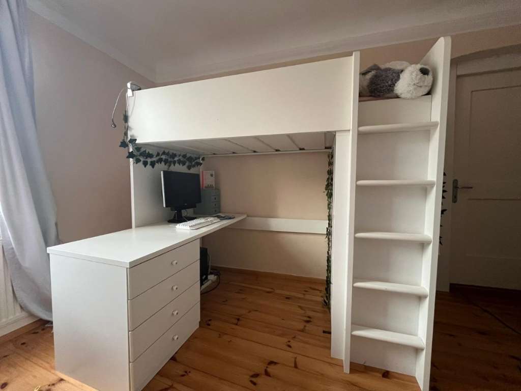 Hochbett 2024 mit Schreibtisch Ikea mit Matratze