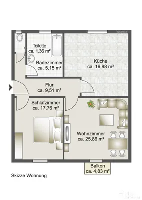 2-Zimmer-Wohnung kaufen in Spittal an der Drau – 76,62 m², € 150.000 – Bild 11 von 11