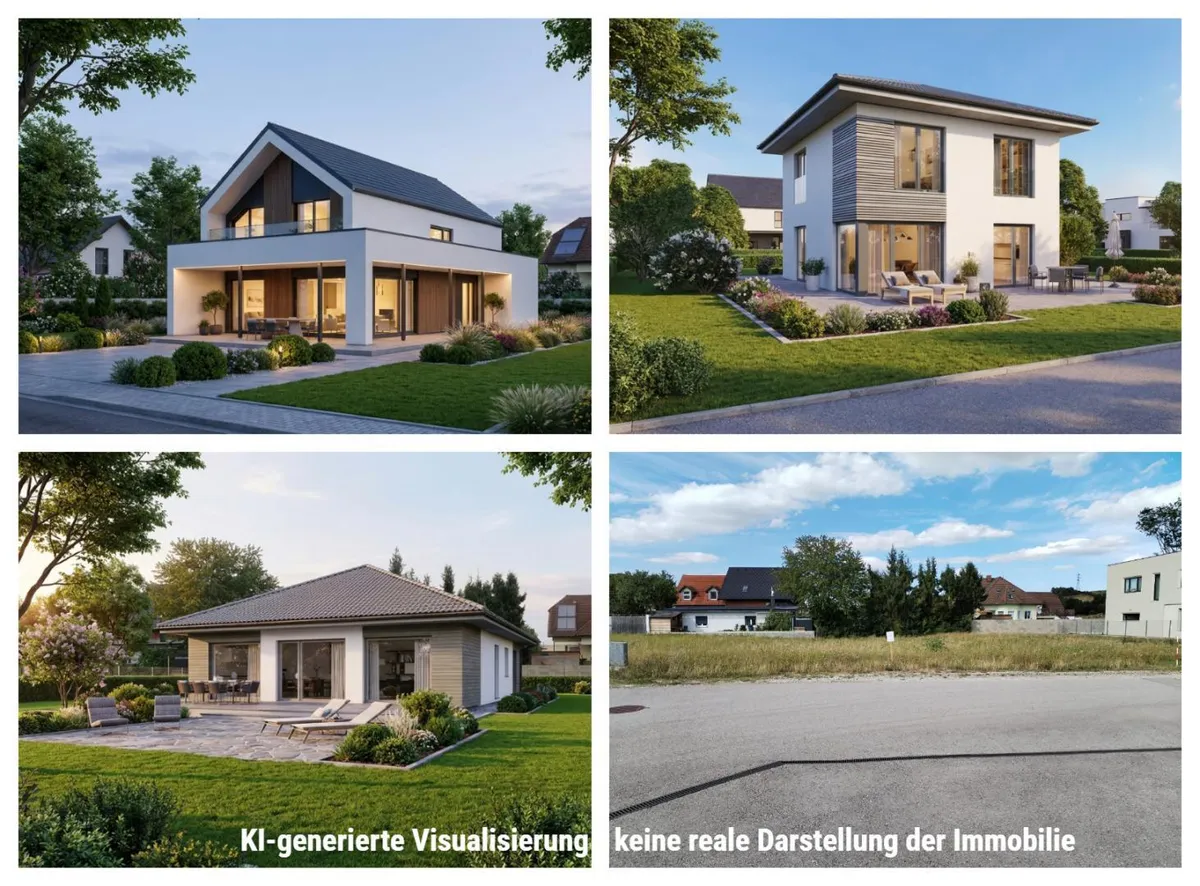 Schönes Musterhaus in Holzriegelbauweise mit Grundstück nahe Sierndorf/Stockerau