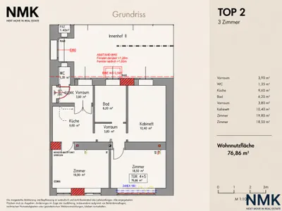 Wohnung kaufen in Wien – 73,55 m², € 298.000 – Bild 12 von 12
