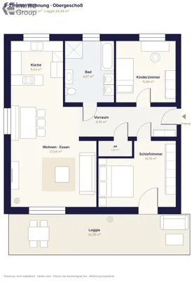 3-Zimmer-Wohnung kaufen in Wels-Land – 85,12 m², € 330.000 – Bild 8 von 8