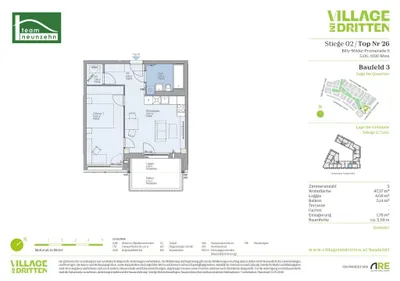 2-Zimmer-Wohnung mieten in Wien – 47,57 m², € 1.179 – Bild 21 von 21