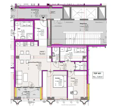 3-Zimmer-Wohnung mieten in Linz – 73,98 m², € 1.020 – Bild 7 von 7