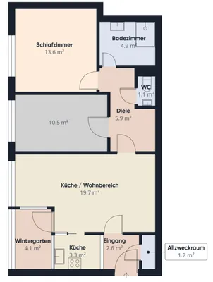 3-Zimmer-Wohnung kaufen in Klagenfurt – 68,4 m², € 219.000 – Bild 12 von 12