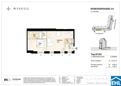 2-Zimmer-Wohnung kaufen in Wien – 52,2 m², € 348.700 – Bild 13 von 13