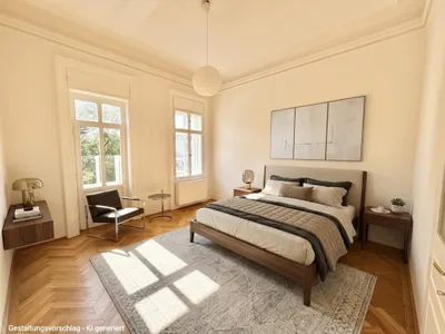 Zwischen Karlsplatz und Belvedere | 104 m² Altbau: hohe Räume, Stuck, Fischgrätparkett | 4. Bezirk – Bild 3