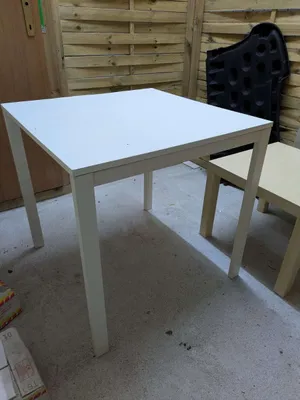 Esstisch, Ikea Tisch, 100x100 cm, weiß, € 0,- (4052 Ansfelden)