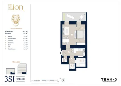 2-Zimmer-Wohnung kaufen in Wien – 48,4 m², € 435.000 – Bild 11 von 11