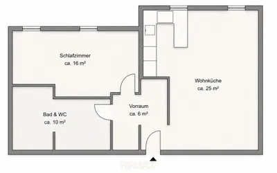 2-Zimmer-Immobilie kaufen in Wiener Neustadt Land – 58 m², € 145.000 – Bild 11 von 11