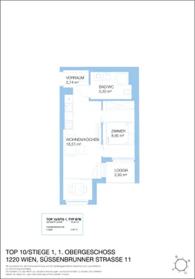 2-Zimmer-Wohnung mieten in Wien – 35,6 m², € 715 – Bild 19 von 21