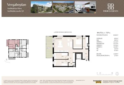 4-Zimmer-Wohnung kaufen in Mödling – 90,66 m², € 597.200 – Bild 23 von 24