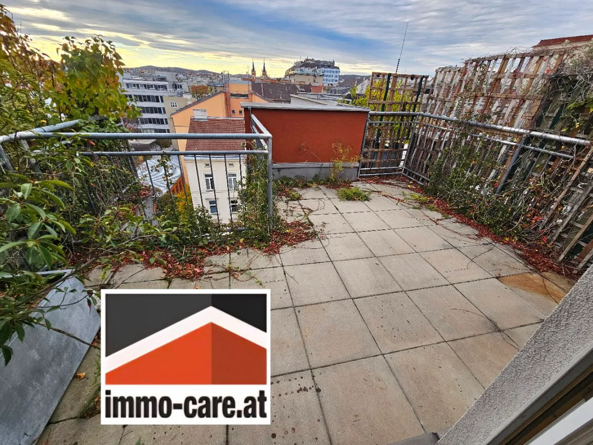 2-Room Rooftop Flat with Terrace, 73 m², Josefstadt, Josefstadt