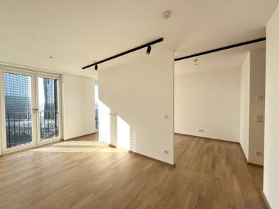 Erstbezug in den DC Flats - Smarte und sonnige 1,5 Zimmer-Wohnung - zu mieten in 1220 Wien