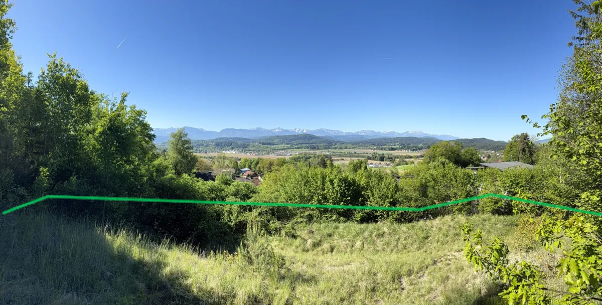 Exklusiver Sonnenbauplatz in Bestlage mit unverbaubarem Bergblick - Ansicht 3
