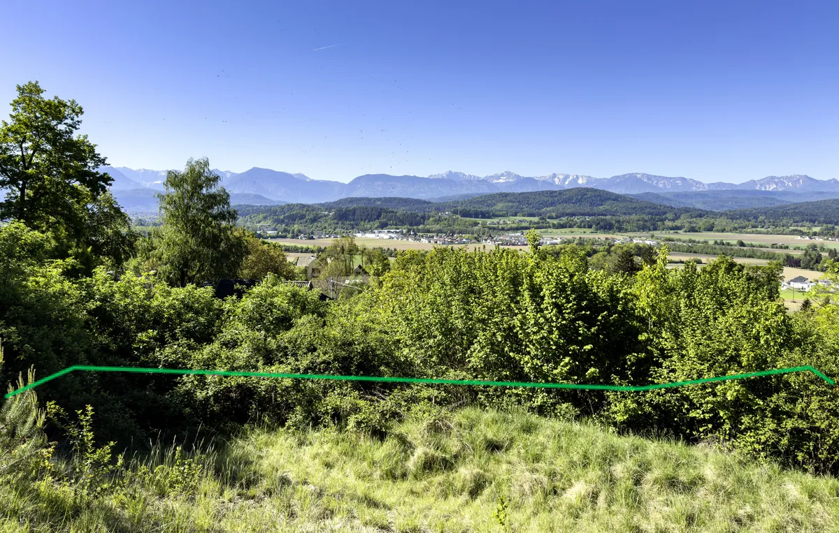 Exklusiver Sonnenbauplatz in Bestlage mit unverbaubarem Bergblick - Ansicht 2