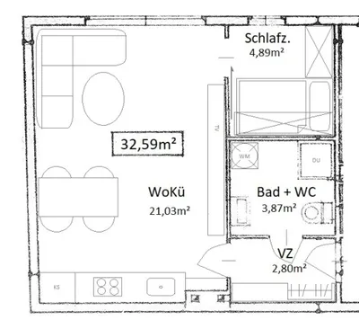 2-Zimmer-Wohnung mieten in Wien – 32,59 m², € 900 – Bild 15 von 15