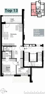 3-Zimmer-Wohnung kaufen in Wien – 63,68 m², € 431.500 – Bild 14 von 14
