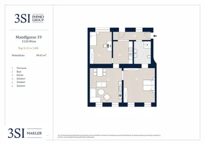 3-Zimmer-Wohnung kaufen in Wien – 84,19 m², € 420.000 – Bild 6 von 6
