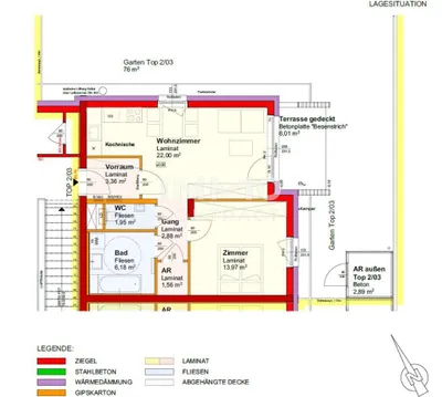 2-Zimmer-Wohnung kaufen in Sankt Pölten Land – 51,9 m², € 219.553 – Bild 9 von 10