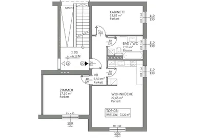 3-Zimmer-Wohnung mieten in Wien – 72 m², € 1.650 – Bild 10 von 10