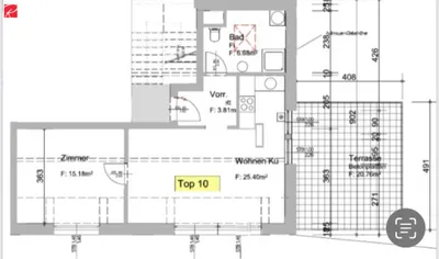 2-Zimmer-Wohnung mieten in Graz – 49 m², € 666 – Bild 8 von 9