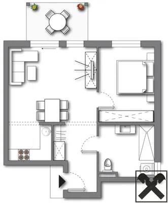 2-Zimmer-Wohnung mieten in Perg – 46,98 m², € 670 – Bild 5 von 5