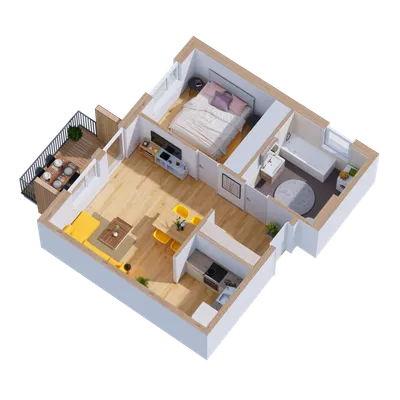 2-Zimmer-Wohnung mieten in Perg – 46,98 m², € 670 – Bild 4 von 5