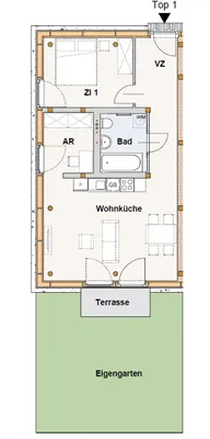 2-Zimmer-Wohnung mieten in Melk – 56 m², € 864 – Bild 12 von 22