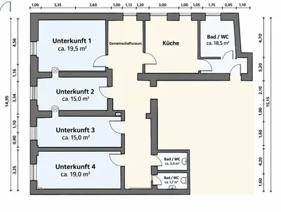 7-Zimmer-Wohnung mieten in Eferding – 147 m², € 1.490 – Bild 1 von 11