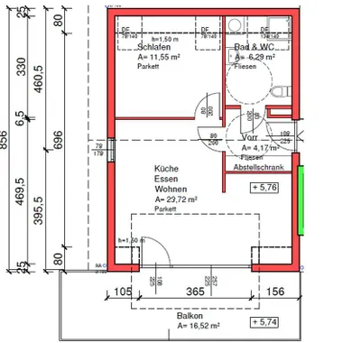 2-Zimmer-Wohnung mieten in Graz – 46 m², € 695 – Bild 10 von 10