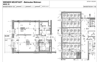 2-Zimmer-Wohnung mieten in Wiener Neustadt – 44,56 m², € 572 – Bild 1 von 2