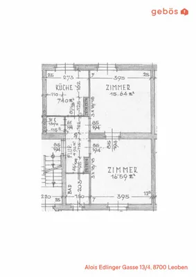 2-Zimmer-Wohnung mieten in Leoben – 49,55 m², € 400 – Bild 5 von 5