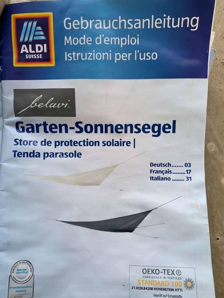 Neu! Sonnensegel, Garten,  20,- (9500 Villach) - willhaben