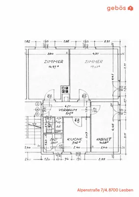 3-Zimmer-Wohnung mieten in Leoben – 62,56 m², € 510 – Bild 5 von 5