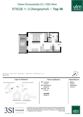 1-Zimmer-Wohnung kaufen in Wien – 34,89 m², € 339.000 – Bild 25 von 25