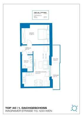 2-Zimmer-Wohnung mieten in Wien – 47,94 m², € 949 – Bild 13 von 15