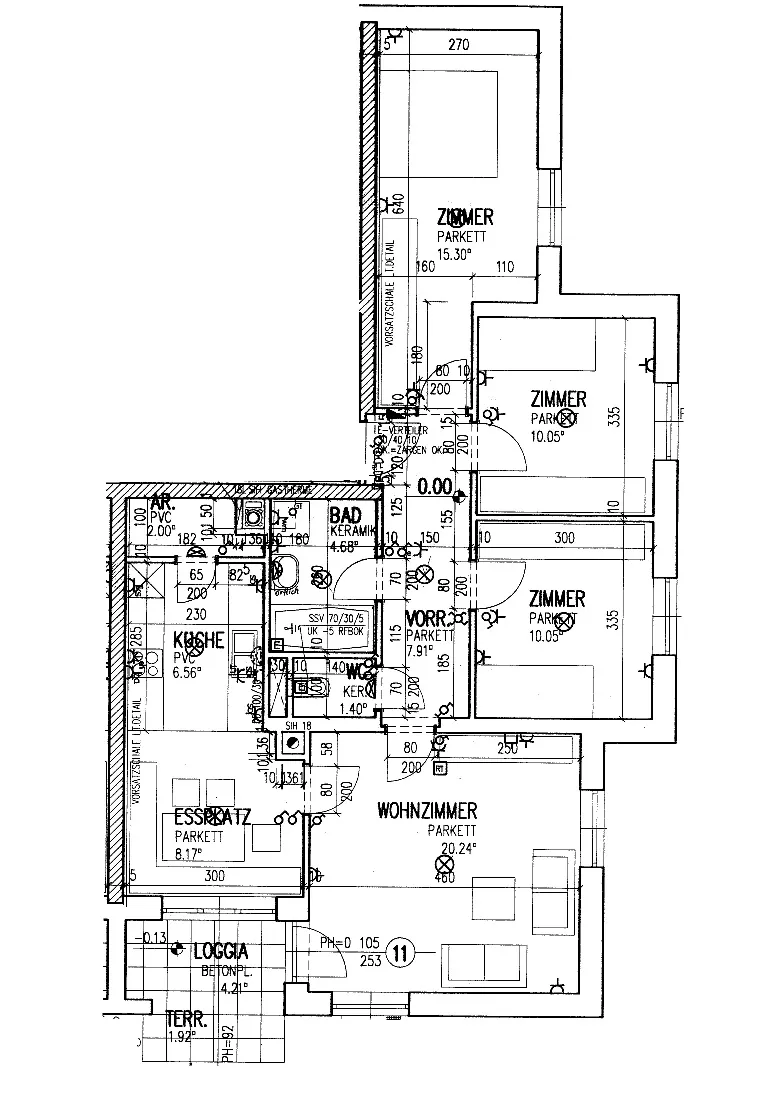 4-Raum-Wohnung in St. Georgen/Gusen mit Loggia/Terrasse und Standplatz zu vermieten! - Ansicht 2