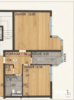 2-Zimmer-Wohnung kaufen in Innsbruck – 60,88 m², € 408.000 – Bild 10 von 10