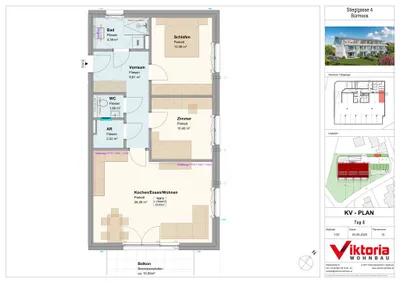 3-Zimmer-Wohnung mieten in Salzburg-Umgebung – 64,09 m², € 1.400 – Bild 2 von 4
